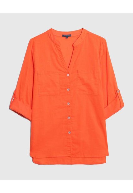 Blusa Para Mujer Manga Larga Color Naranja Marca Patprimo #30123098