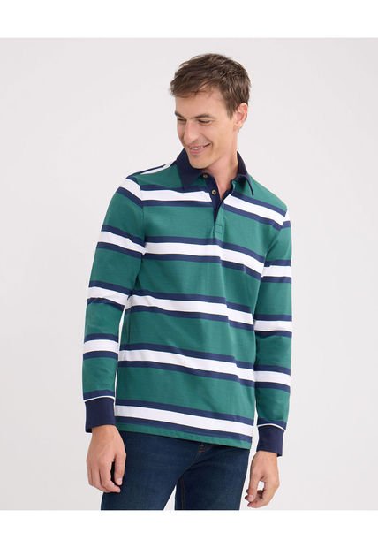 Polo Para Hombre Cuello Maquina Sin Bolsillo Color Verde  Marca Patprimo #44112595
