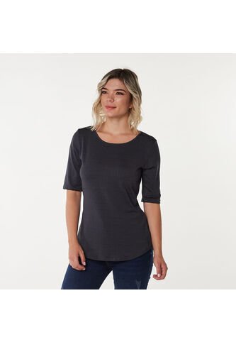 BLUSA PATPRIMO MUJER 30091010-IN BL MC CU NEGRO Talla 8 Patprimo