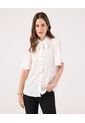 Camisa Para Mujer Manga Corta Color Blanco Marca Patprimo #30010725 de Patprimo