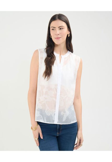 Blusa Para Mujer Manga Sisa Color Crudo Marca Patprimo #30123456