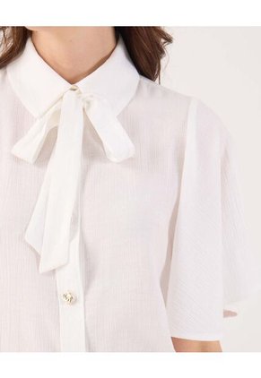 Camisa Para Mujer Manga Corta Color Blanco Marca Patprimo #30010725