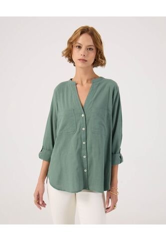 Blusa Para Mujer Manga Larga Color Verde Marca Patprimo #30123576 Patprimo