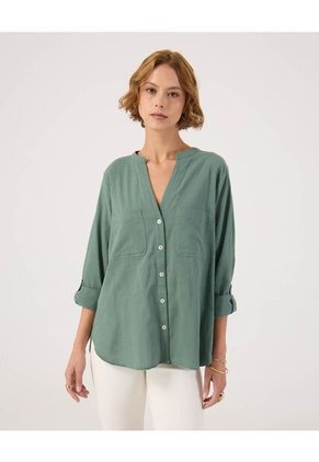 Blusa Para Mujer Manga Larga Color Verde Marca Patprimo #30123576