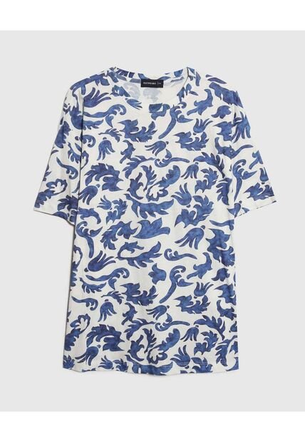 Camiseta Para Mujer Manga Corta Cuello Redondo Color Azul  Marca Patprimo #14091418