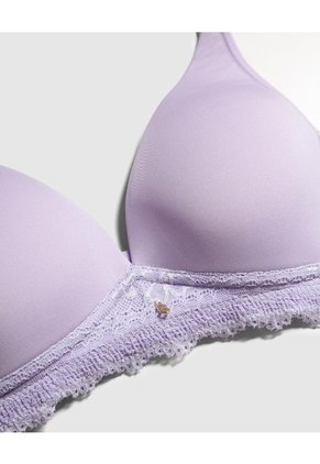 Brasier Con Encaje  Para Mujer Morado Patprimo