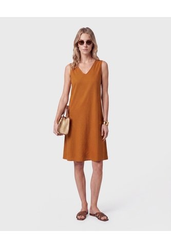 Vestido Casual Con Escote En V Para Mujer  Para Mujer Café Patprimo Patprimo