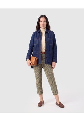 Pantalón Capri Estampado Mujer  Para Mujer Verde Patprimo
