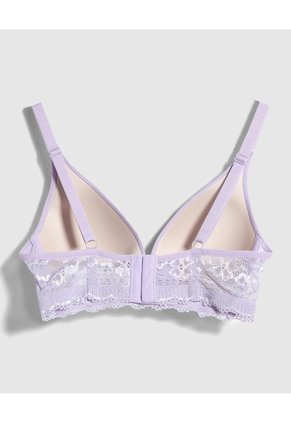 Brasier Con Encaje  Para Mujer Morado Patprimo