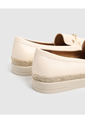 Mocasín Mujer Estilo Alpargata  Para Mujer Beige Patprimo