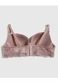 Brasier Media Copa En Encaje   Para Mujer Café Patprimo de Patprimo