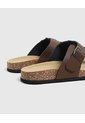 Sandalias Con Doble Hebilla Hombre  Para Hombre Café Patprimo de Patprimo