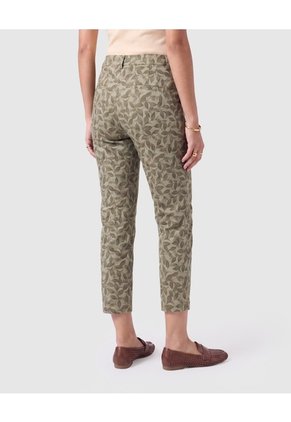 Pantalón Capri Estampado Mujer  Para Mujer Verde Patprimo