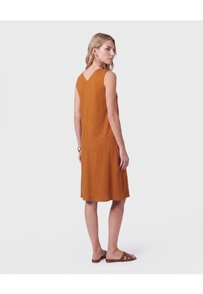 Vestido Casual Con Escote En V Para Mujer Para Mujer Café Patprimo