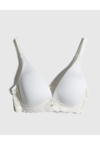 Brasier Con Encaje  Para Mujer Blanco Patprimo Patprimo