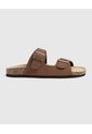 Sandalias Con Doble Hebilla Hombre  Para Hombre Café Patprimo de Patprimo