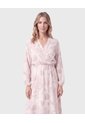 Vestido Largo Con Cinturón Mujer  Para Mujer Rosa Patprimo de Patprimo