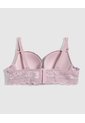 Brasier Media Copa En Encaje   Para Mujer Morado Patprimo de Patprimo