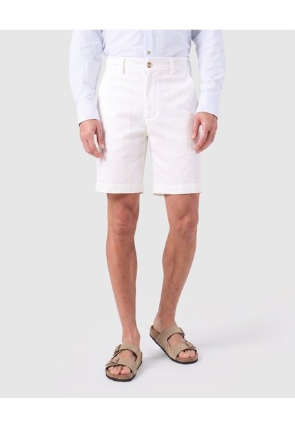 Bermuda Casual Para Hombre  Para Hombre Blanco Patprimo