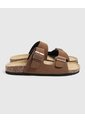 Sandalias Con Doble Hebilla Hombre  Para Hombre Café Patprimo de Patprimo