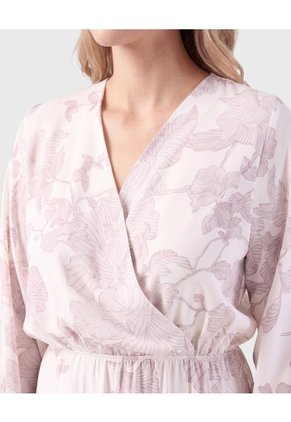 Vestido Largo Con Cinturón Mujer Para Mujer Rosa Patprimo