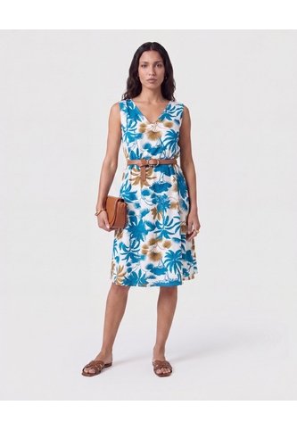 Vestido Sin Mangas Con Ajuste Mujer  Para Mujer Azul Patprimo Patprimo