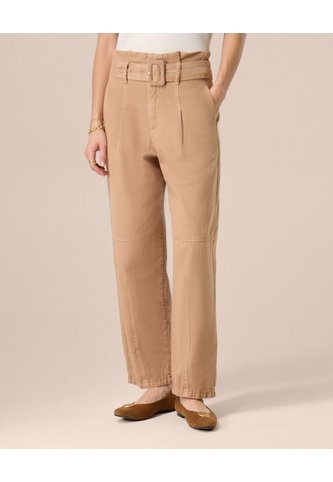 Jeans Barrel De Tiro Alto Para Mujer  Para Mujer Café Patprimo Patprimo