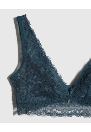 Brasier En Encaje  Para Mujer Verde Patprimo