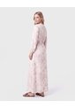 Vestido Largo Con Cinturón Mujer  Para Mujer Rosa Patprimo de Patprimo
