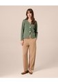 Jeans Barrel De Tiro Alto Para Mujer  Para Mujer Café Patprimo de Patprimo
