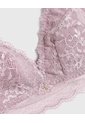 Bralette Texturizado Unicolor   Para Mujer Morado Patprimo de Patprimo