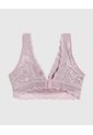 Bralette Texturizado Unicolor   Para Mujer Morado Patprimo de Patprimo