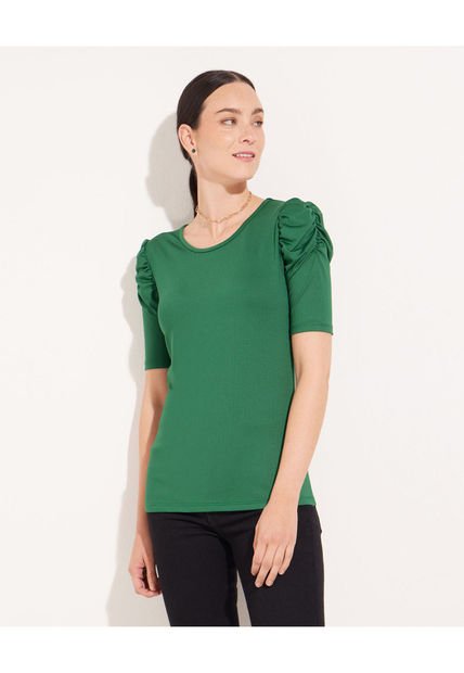Camiseta Para Mujer Manga Corta Color Verde  Marca Patprimo #30093286