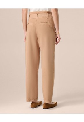 Jeans Barrel De Tiro Alto Para Mujer Para Mujer Café Patprimo