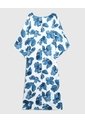 Vestido Midi Con Ajuste En Cintura Mujer Curvy  Para Mujer Azul Patprimo de Patprimo