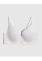 Brasier Copa Completa Unicolor   Para Mujer Blanco Patprimo de Patprimo