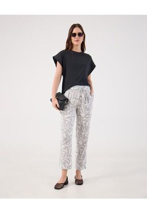 Camiseta Para Mujer Manga Corta Cuello Redondo Color Negro Marca Patprimo #30093869