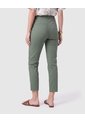Pantalón Capri Ajustado De Tiro Medio Mujer  Para Mujer Verde Patprimo de Patprimo