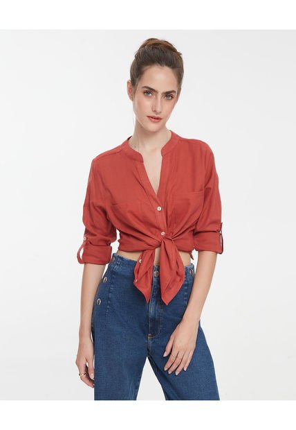 Blusa Para Mujer Manga Larga Color Camel Marca Patprimo #30123235