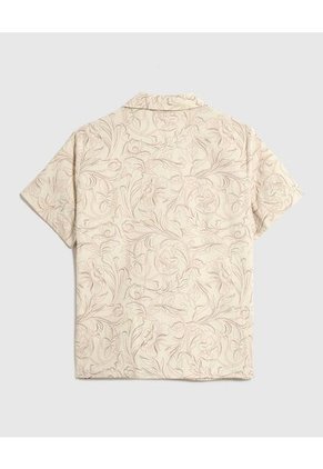 Camisa Para Mujer Manga Corta Color Beige Marca Patprimo #30010727