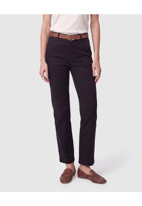 Pantalón Recto Clásico Mujer Para Mujer Negro Patprimo