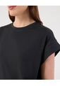 Camiseta Para Mujer Manga Corta Cuello Redondo Color Negro Marca Patprimo #30093869 de Patprimo