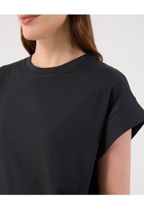 Camiseta Para Mujer Manga Corta Cuello Redondo Color Negro Marca Patprimo #30093869