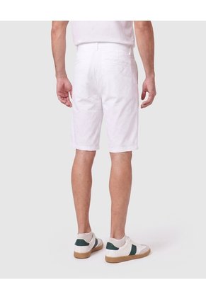Bermuda Chino Con Bolsillos Para Hombre  Para Hombre Blanco Patprimo
