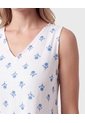Vestido Midi Estampado Para Mujer  Para Mujer Blanco Patprimo de Patprimo