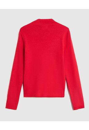 Saco  Para Mujer Cuello Alto O Cuello Tortuga Color Rojo Marca Patprimo #30330670