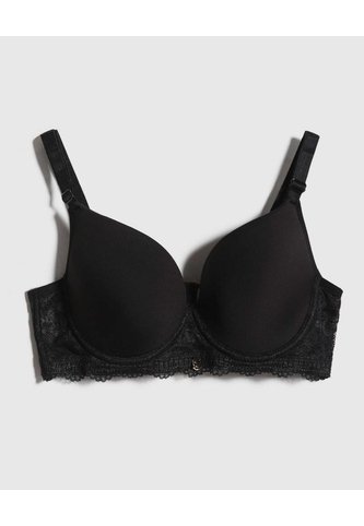 Brasier Copa Completa Con Encaje  Para Mujer Negro Patprimo Patprimo