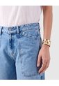 Jean Wide Leg Mujer Con Bolsillos Frontales  Para Mujer Azul Patprimo de Patprimo