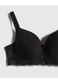 Brasier Copa Completa Con Encaje  Para Mujer Negro Patprimo de Patprimo