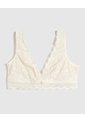 Bralette Texturizado Unicolor   Para Mujer Crema Patprimo de Patprimo